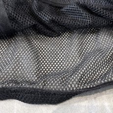 画像8: BLACK COLOR ZIP UP MESH HOODIE JACKET / Mens L (8)