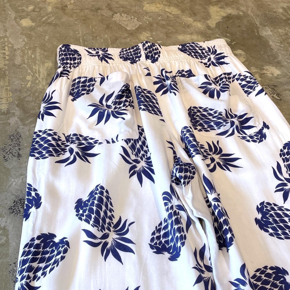 画像9: PINEAPPLE GRAPHIC PATTERN STRAIGHT PANTS / FREE (9)