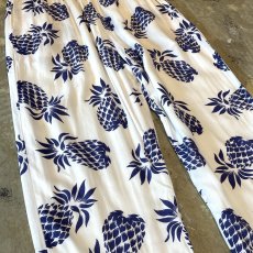 画像5: PINEAPPLE GRAPHIC PATTERN STRAIGHT PANTS / FREE (5)