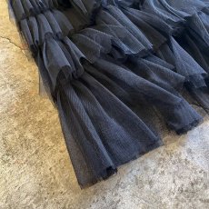 画像3: ALL OVER TIERED DESIGN TULLE FLARE LONG SKIRT / W22~W31 (3)