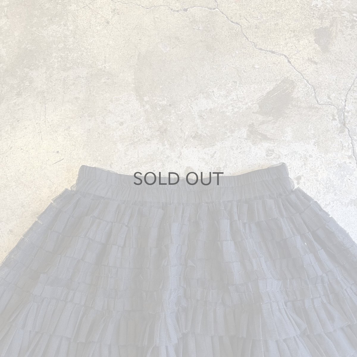 画像6: ALL OVER TIERED DESIGN TULLE FLARE LONG SKIRT / W22~W31 (6)