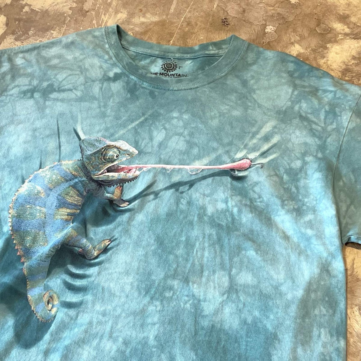 画像4: CHAMELEON PRINTED TIE DYE S/S TEE / Mens L (4)