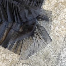 画像5: ALL OVER TIERED DESIGN TULLE FLARE LONG SKIRT / W22~W31 (5)