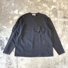 画像1: 【WONDERGROUND】FADE BODY MULTI POCKET L/S TEE / OS (1)