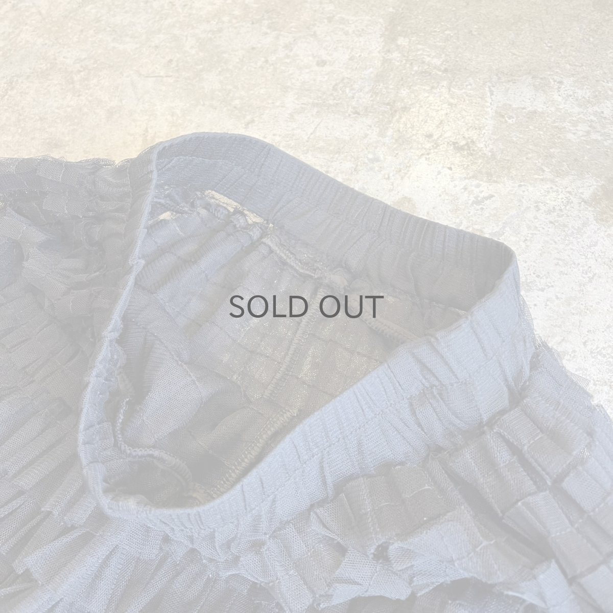 画像9: ALL OVER TIERED DESIGN TULLE FLARE LONG SKIRT / W22~W31 (9)