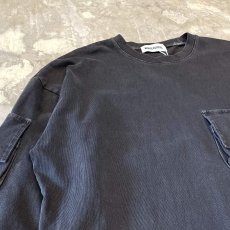 画像3: 【WONDERGROUND】FADE BODY MULTI POCKET L/S TEE / OS (3)