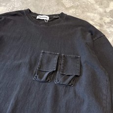 画像4: 【WONDERGROUND】FADE BODY MULTI POCKET L/S TEE / OS (4)