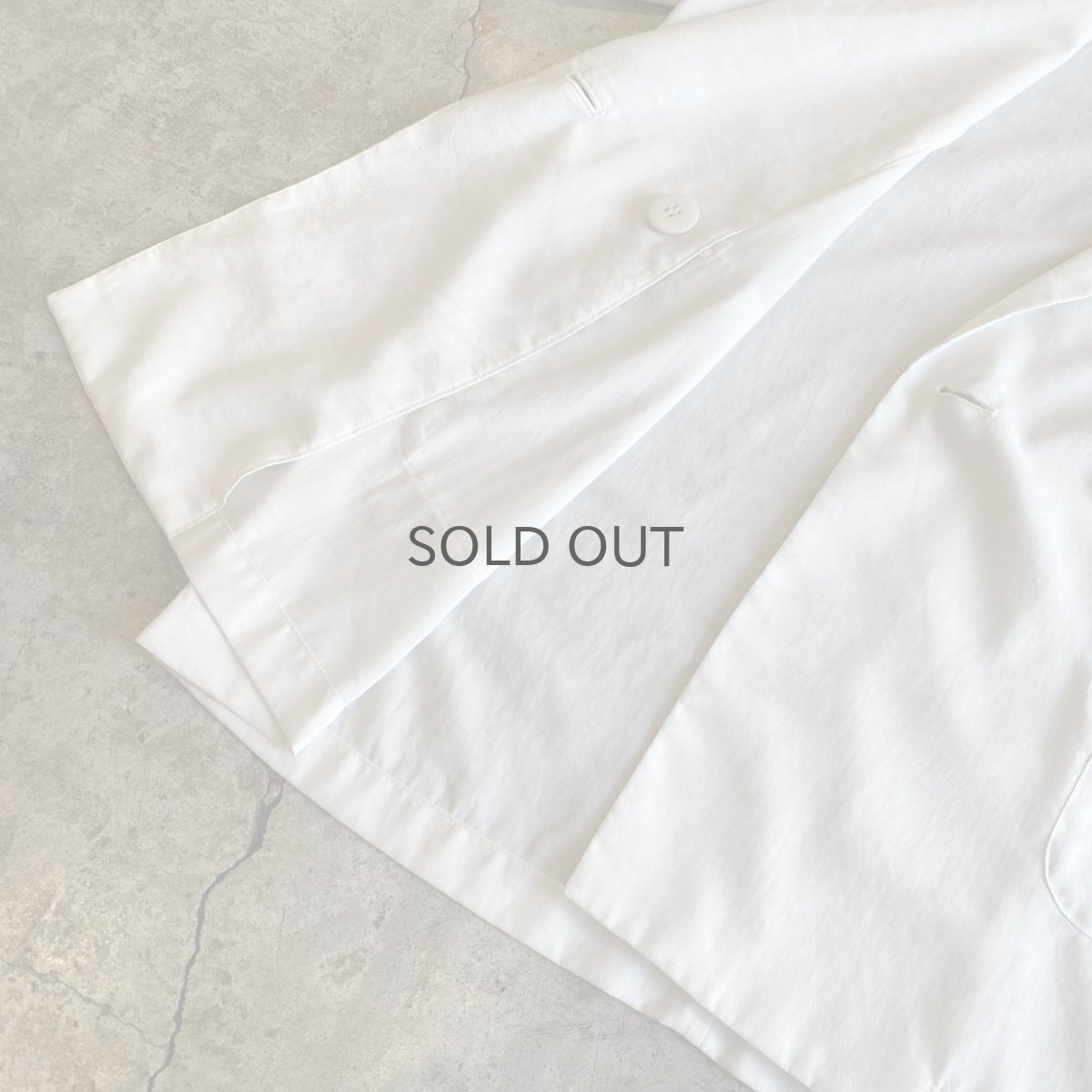 画像8: WHITE COLOR DOUBLE DESIGN LIGHT JACKET / Ladies M (8)