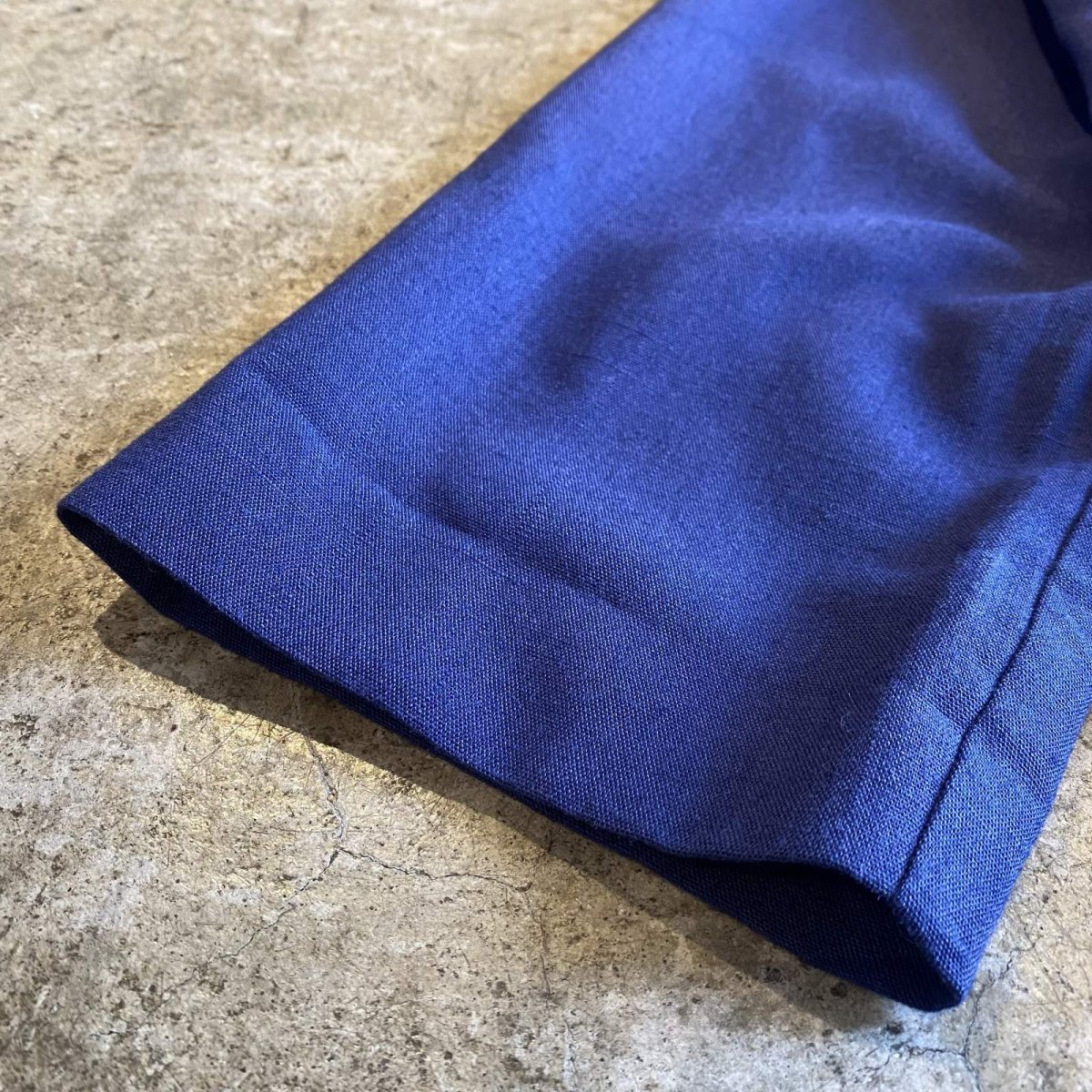 画像9: BLUE COLOR DOUBLE POCKET DESIGN TAILORED JACKET / Ladies L (9)