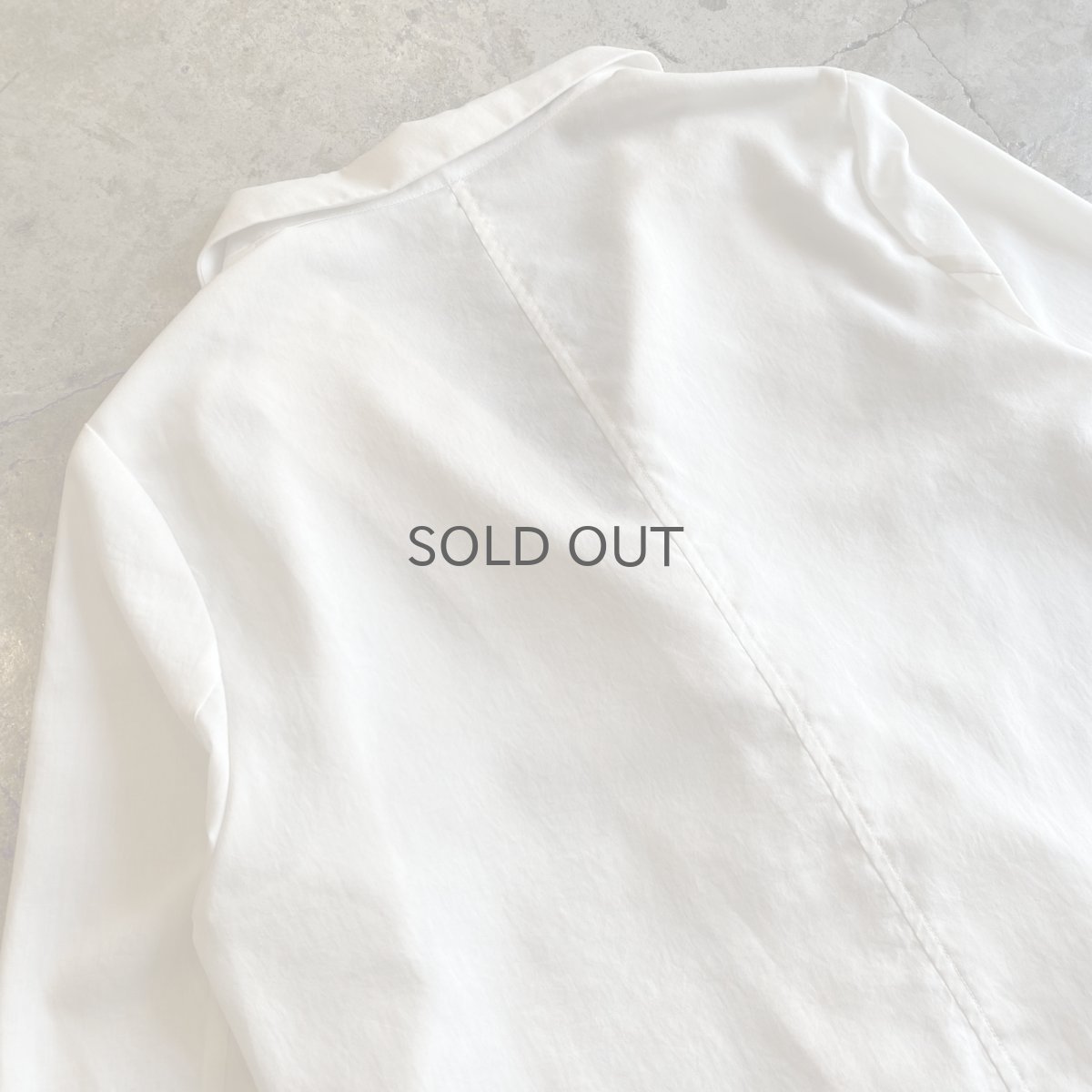 画像9: WHITE COLOR DOUBLE DESIGN LIGHT JACKET / Ladies M (9)