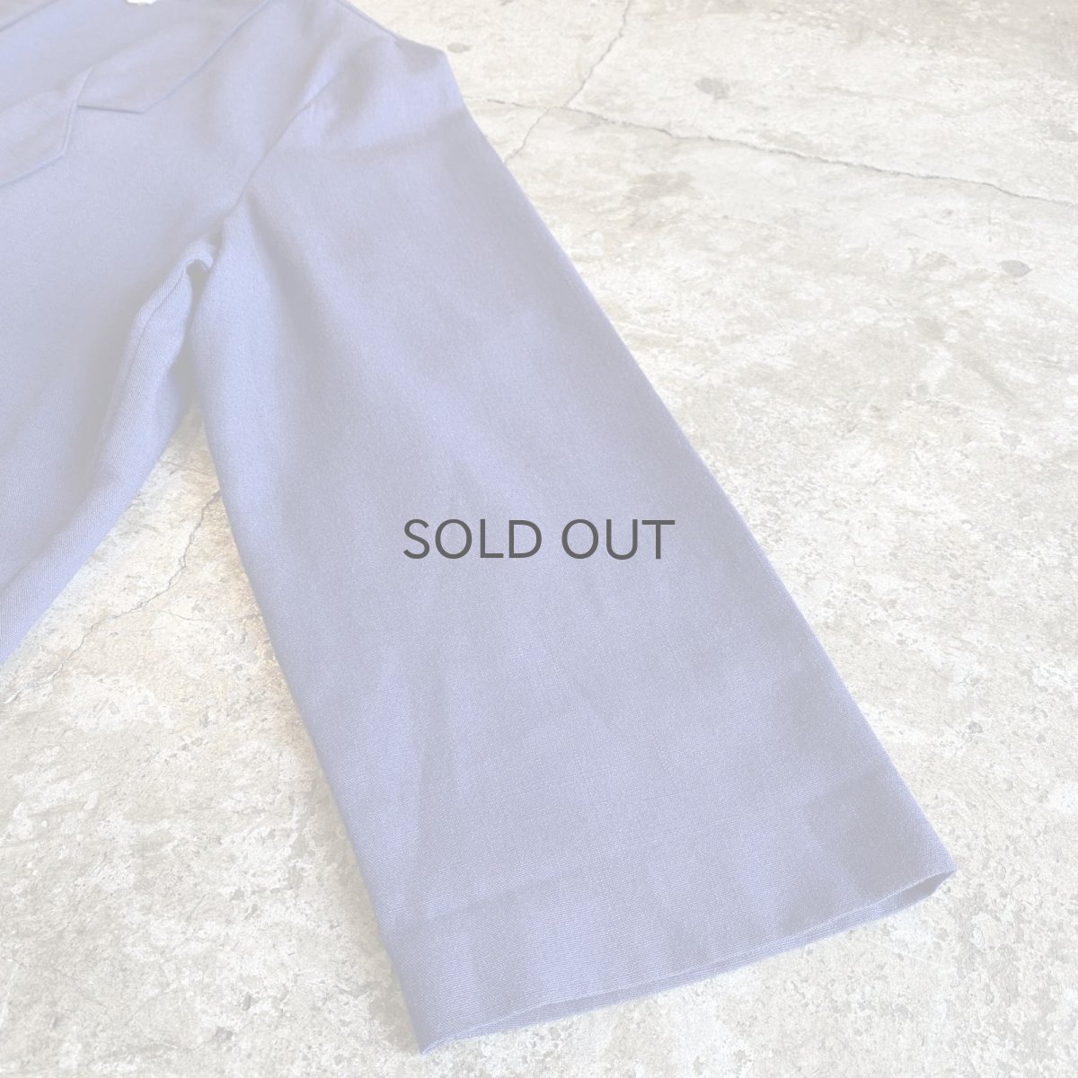 画像6: BLUE COLOR DOUBLE POCKET DESIGN TAILORED JACKET / Ladies L (6)