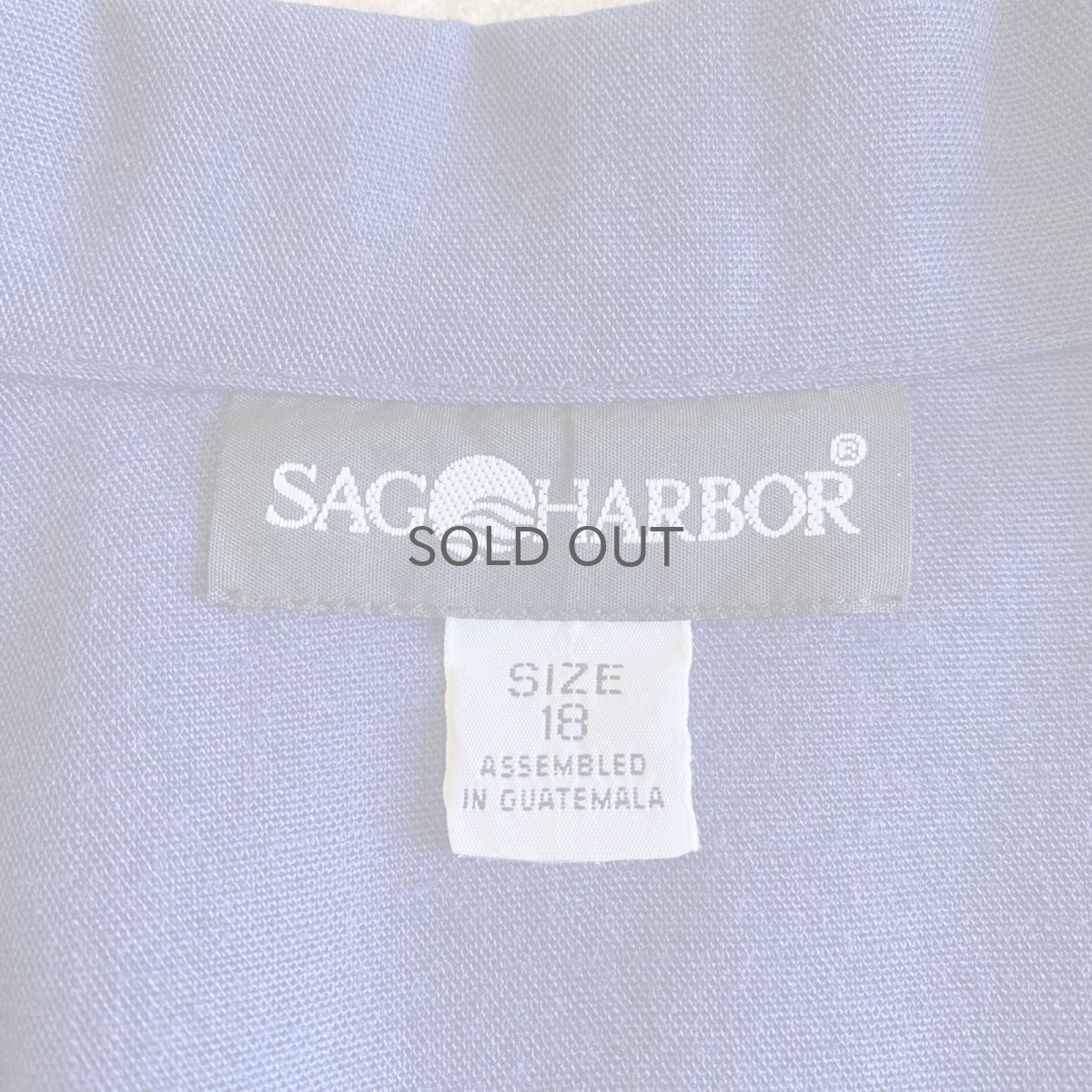 画像13: BLUE COLOR DOUBLE POCKET DESIGN TAILORED JACKET / Ladies L (13)