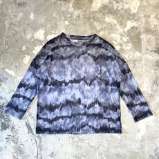 画像1: ALL OVER PATTERN SHEER L/S TOPS / Mens L (1)