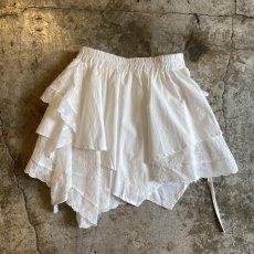 画像2: 2WAY COTTON LACE LAYERED DESIGN TIERED SKIRT / W24~W33 (2)