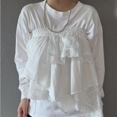 画像11: 2WAY COTTON LACE LAYERED DESIGN TIERED SKIRT / W24~W33 (11)