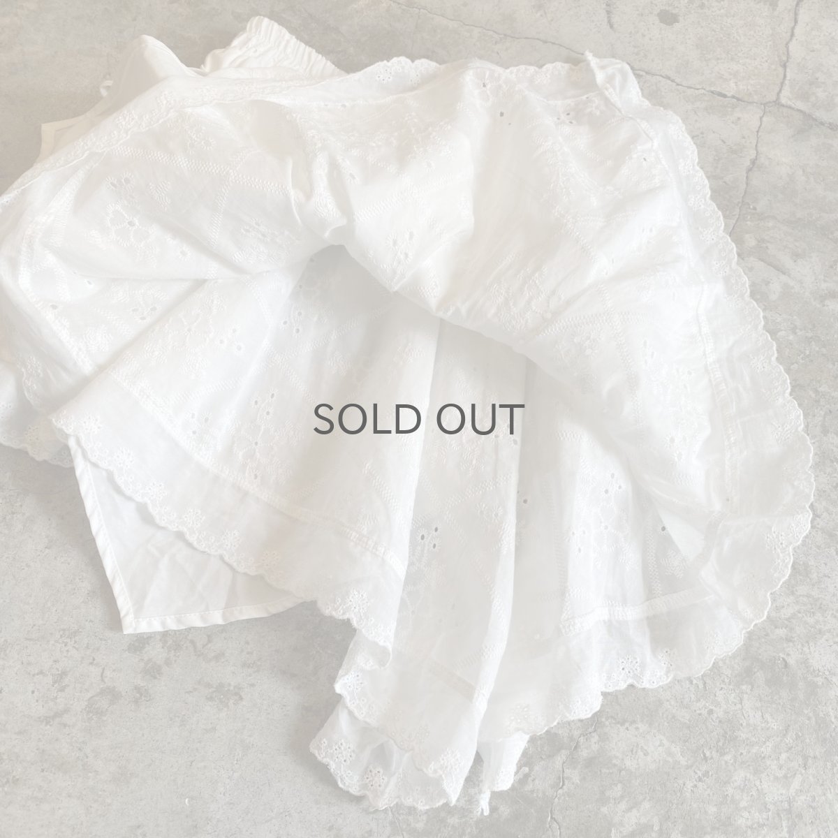 画像7: 2WAY COTTON LACE LAYERED DESIGN TIERED SKIRT / W24~W33 (7)