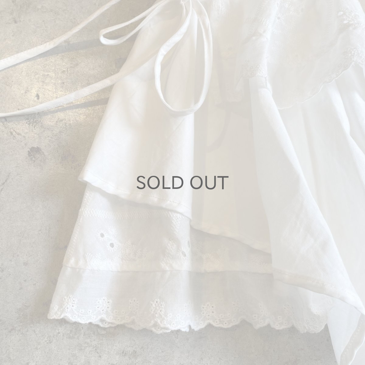 画像6: 2WAY COTTON LACE LAYERED DESIGN TIERED SKIRT / W24~W33 (6)