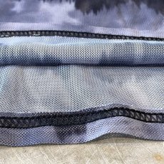 画像8: ALL OVER PATTERN SHEER L/S TOPS / Mens L (8)