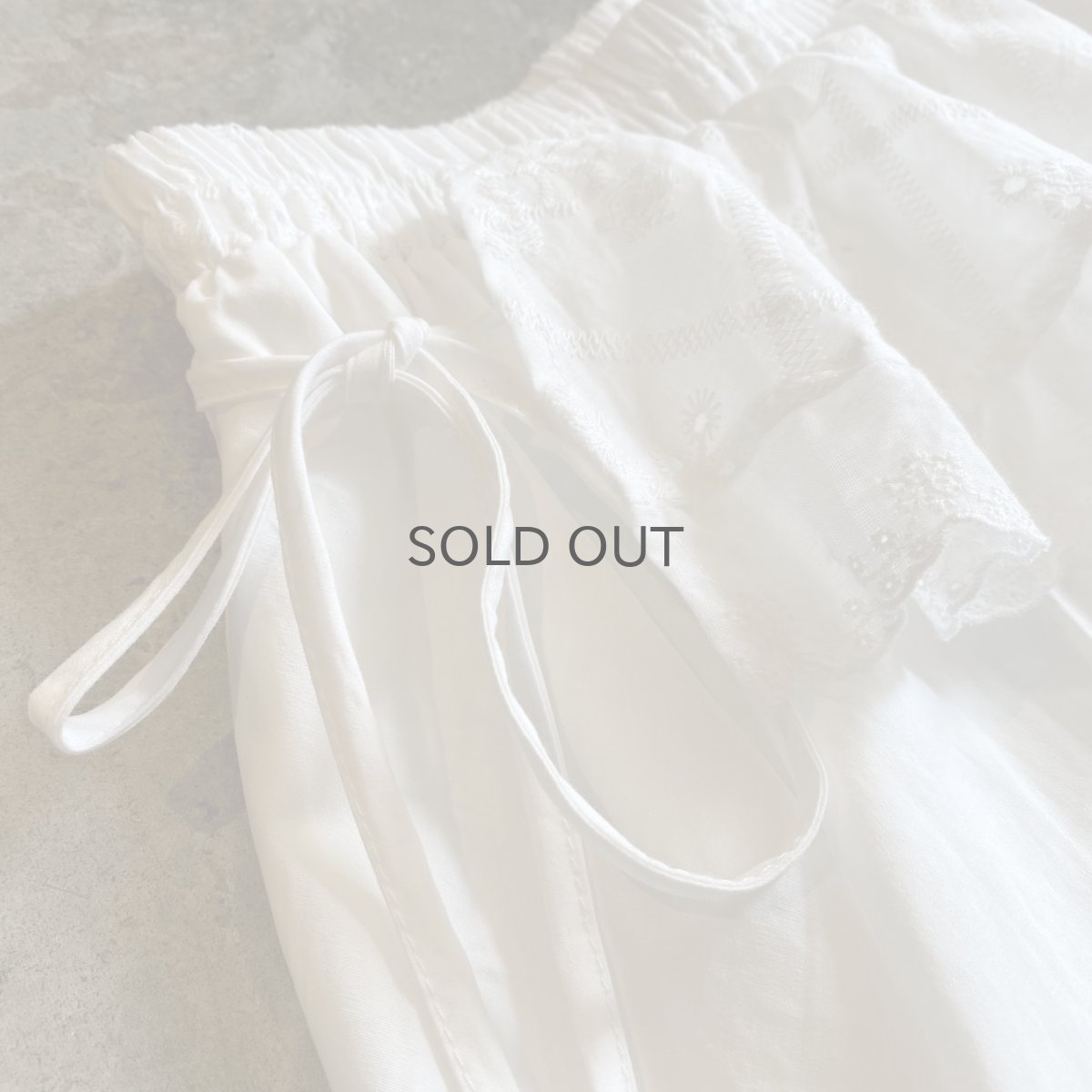 画像5: 2WAY COTTON LACE LAYERED DESIGN TIERED SKIRT / W24~W33 (5)