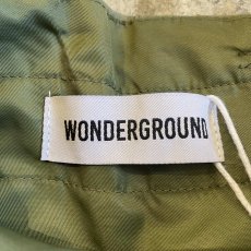 画像13: 【WONDERGROUND】FRONT SLIT ZIP PLEATED BELT CARGO SKIRT / OS / KHAKI (13)