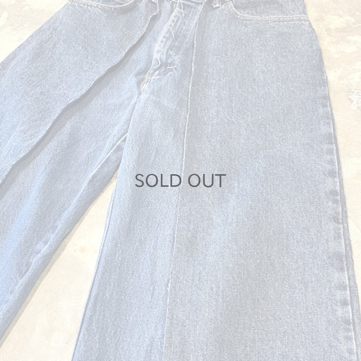 画像4: 【Wiz&Witch】"UNITED" TWINS WIDE DENIM PANTS / W30 (4)