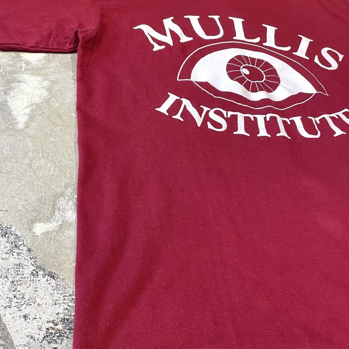 画像5: 90's "MULLIS INSTITUTE" EYE PRINTED S/S TEE / Mens M(L) (5)