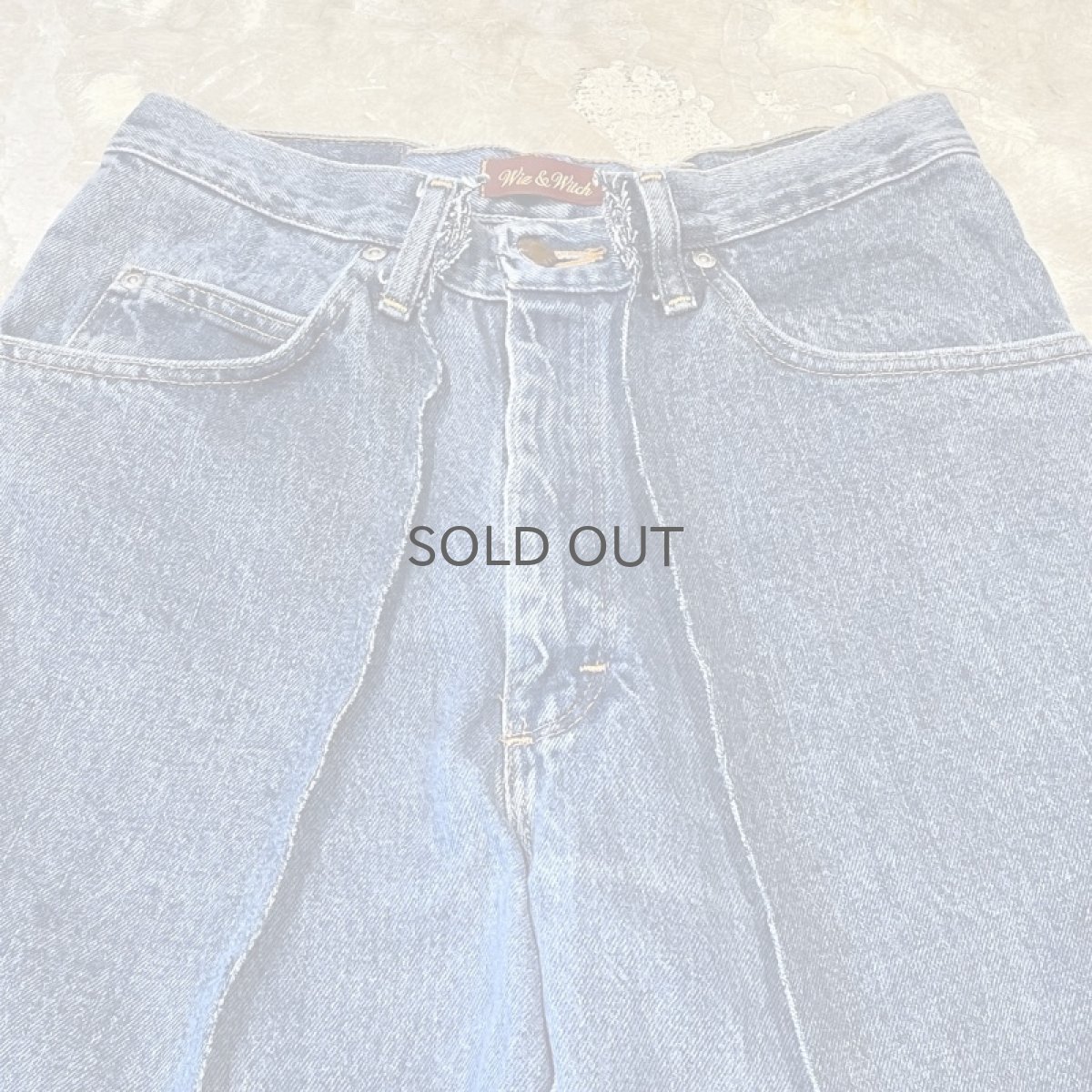 画像10: 【Wiz&Witch】"UNITED" TWINS WIDE DENIM PANTS / W30 (10)