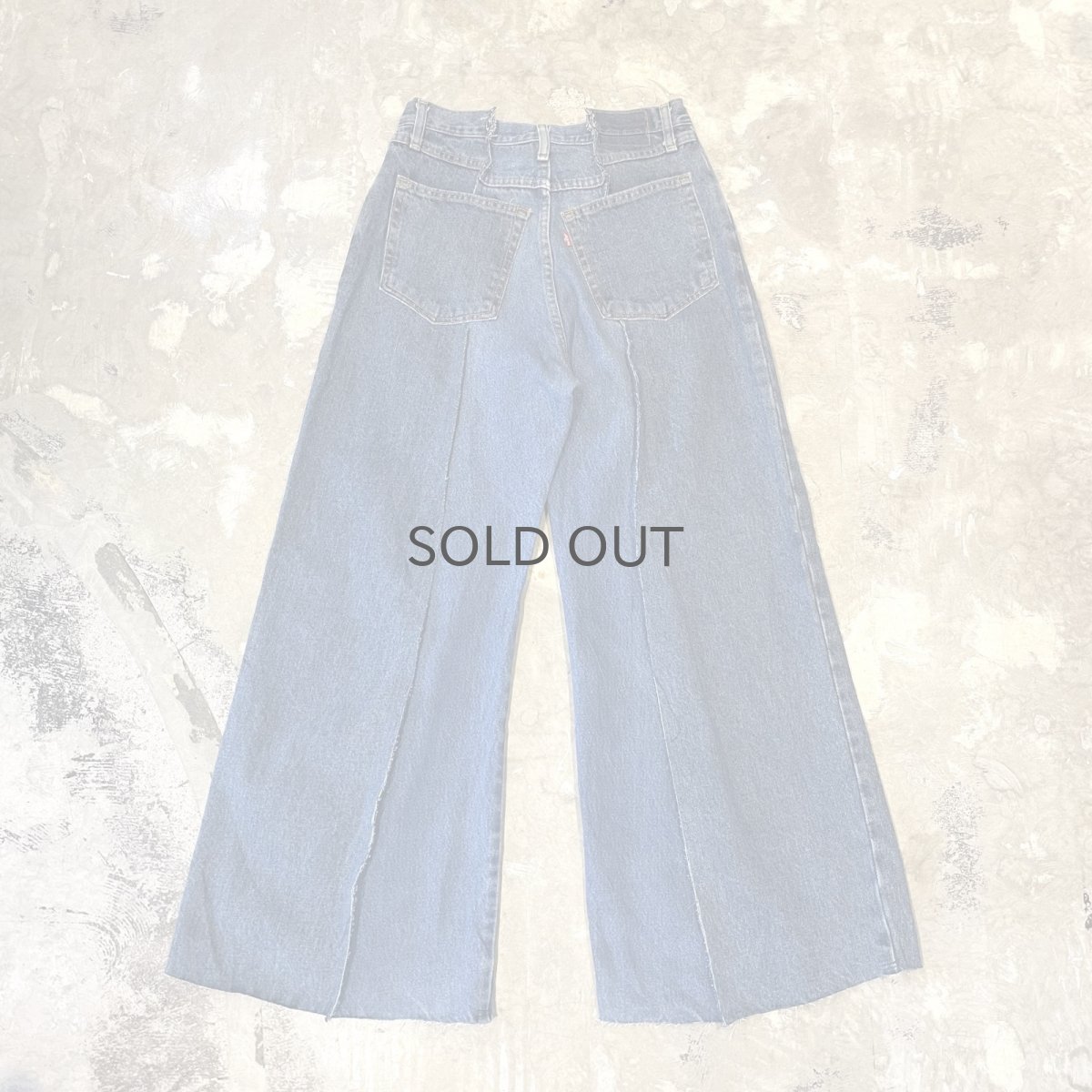 画像2: 【Wiz&Witch】"UNITED" TWINS WIDE DENIM PANTS / W30 (2)