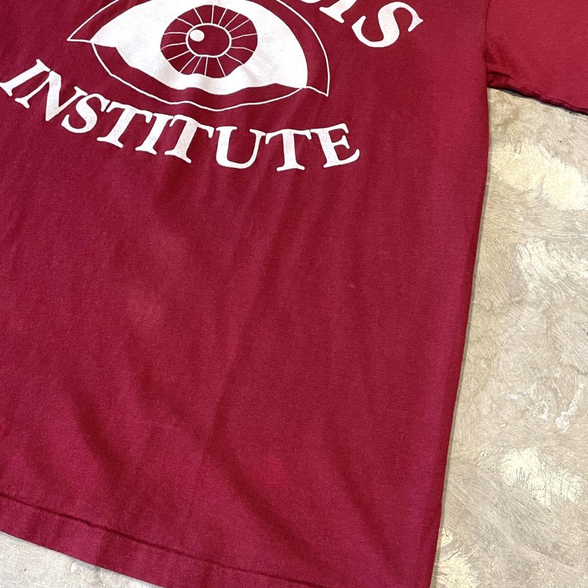 画像6: 90's "MULLIS INSTITUTE" EYE PRINTED S/S TEE / Mens M(L) (6)