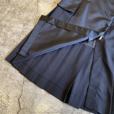 画像5: 【WONDERGROUND】FRONT SLIT ZIP PLEATED BELT CARGO SKIRT / OS / BLACK (5)
