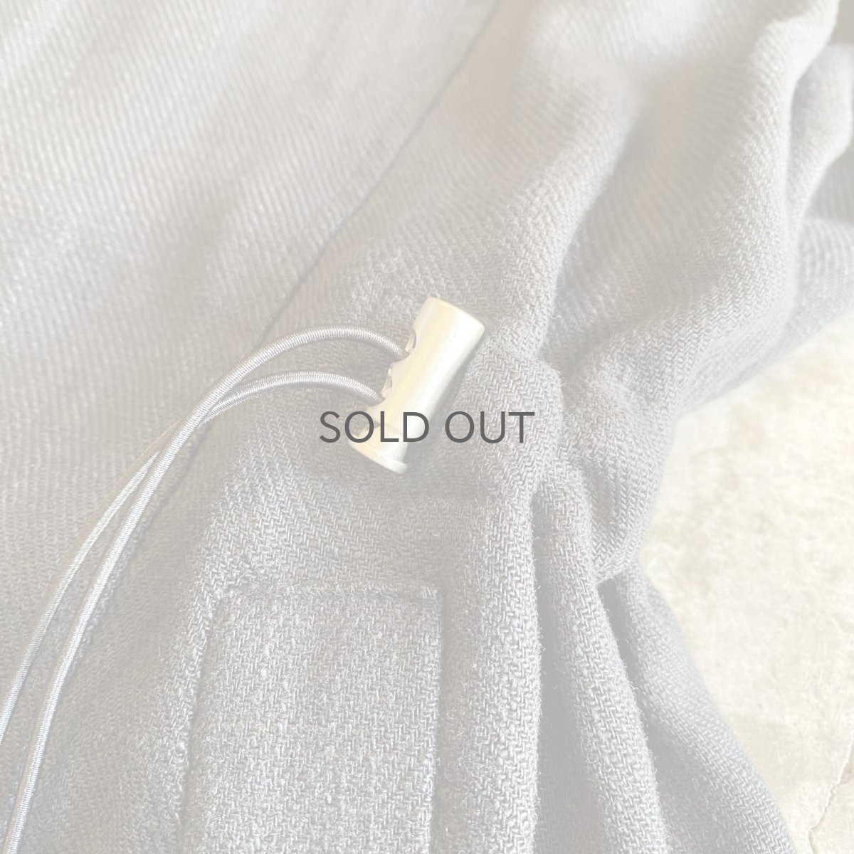 画像7: WAIST DESIGN DRAW CORD SNAP BUTTON ZIP UP VEST / Ladies L (7)