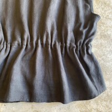 画像10: WAIST DESIGN DRAW CORD SNAP BUTTON ZIP UP VEST / Ladies L (10)