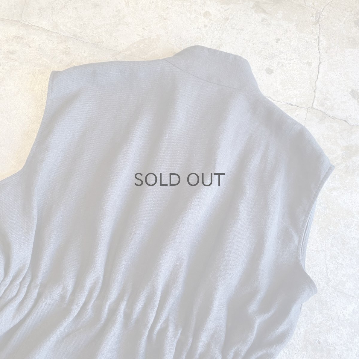 画像11: WAIST DESIGN DRAW CORD SNAP BUTTON ZIP UP VEST / Ladies L (11)