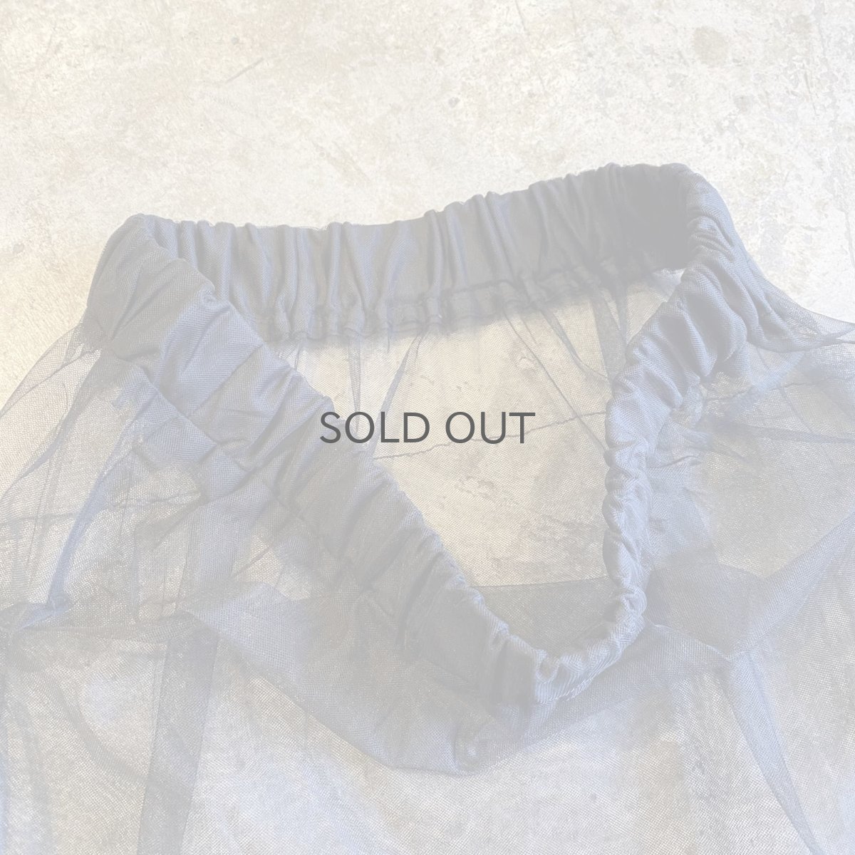 画像8: TIERED DESIGN SHEER TULLE LONG SKIRT / W24~W35 (8)