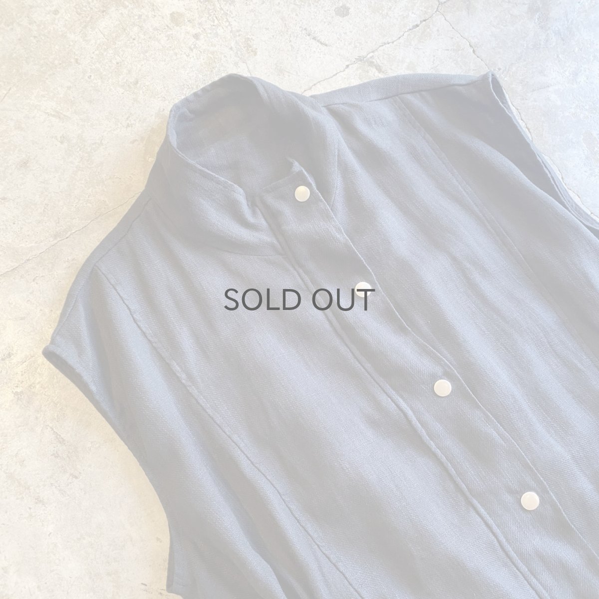 画像3: WAIST DESIGN DRAW CORD SNAP BUTTON ZIP UP VEST / Ladies L (3)