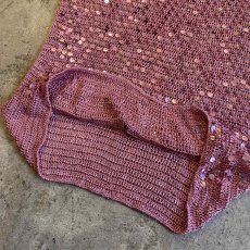 画像6: PINK SPANGLE DESIGN CHOCHET CAMISOLE / Ladies M (6)