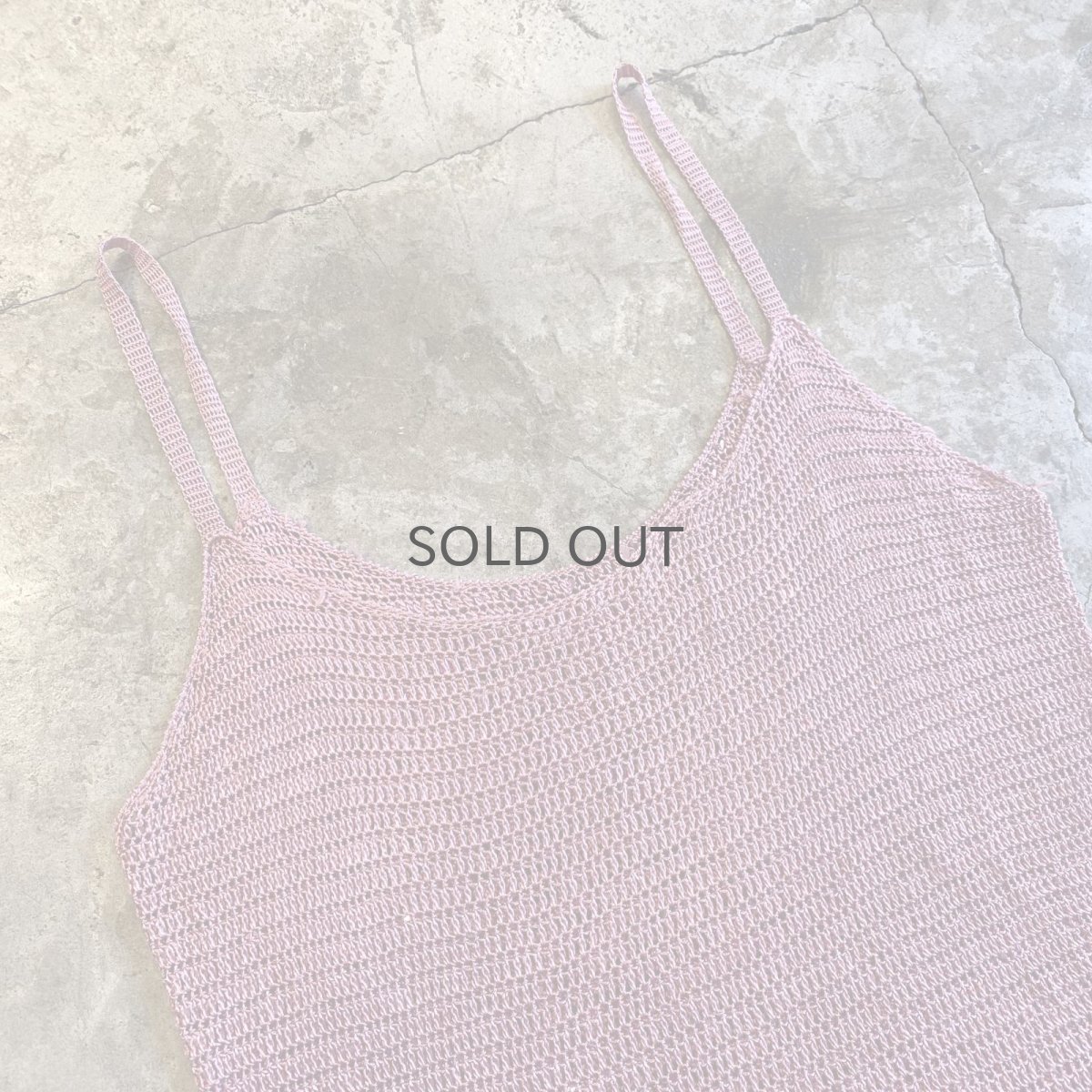 画像9: PINK SPANGLE DESIGN CHOCHET CAMISOLE / Ladies M (9)