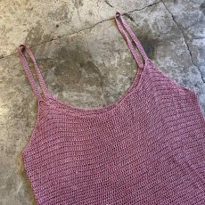 画像9: PINK SPANGLE DESIGN CHOCHET CAMISOLE / Ladies M (9)