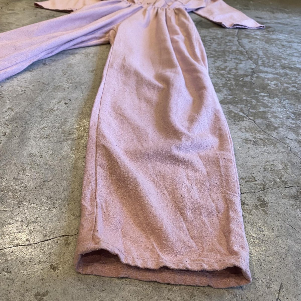 画像6: PINK COLOR DESIGN SILK JUMPSUIT /  Ladies XS (6)