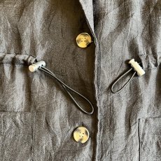 画像9: WAIST DRAW CORD DESIGN SHEER VEST / Ladies L (9)