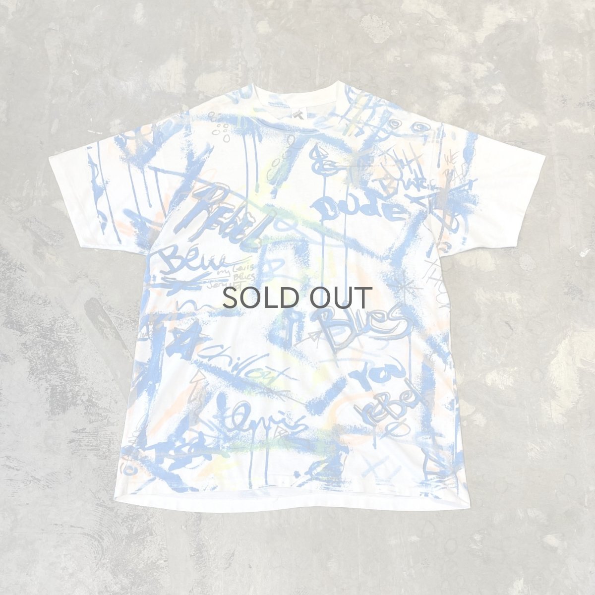 画像1: 80~90's【LEVI'S】ALL OVER PATTERN S/S TEE / Mens XL / MADE IN USA (1)