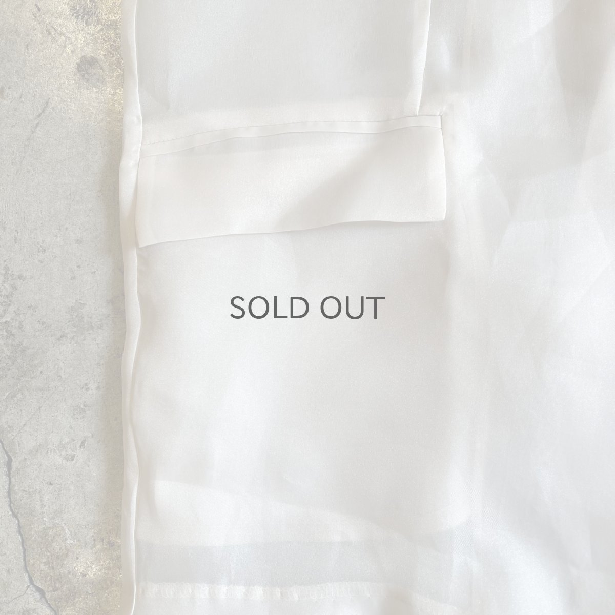 画像6: IVORY COLOR 1 BUTTON DESIGN SHEER TAILORED JACKET / Ladies M (6)