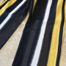 画像6: MULTI STRIPE PATTERN WIDE SILHOUETTE PANTS / W31~ (6)