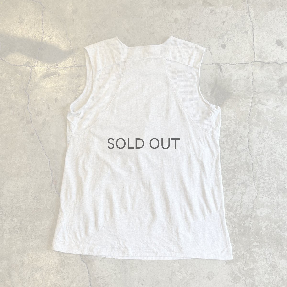 画像2: 【NIKE】SIDE MESH LINE FRONT GATHER DESIGN N/S TOPS / Ladies M(S) (2)