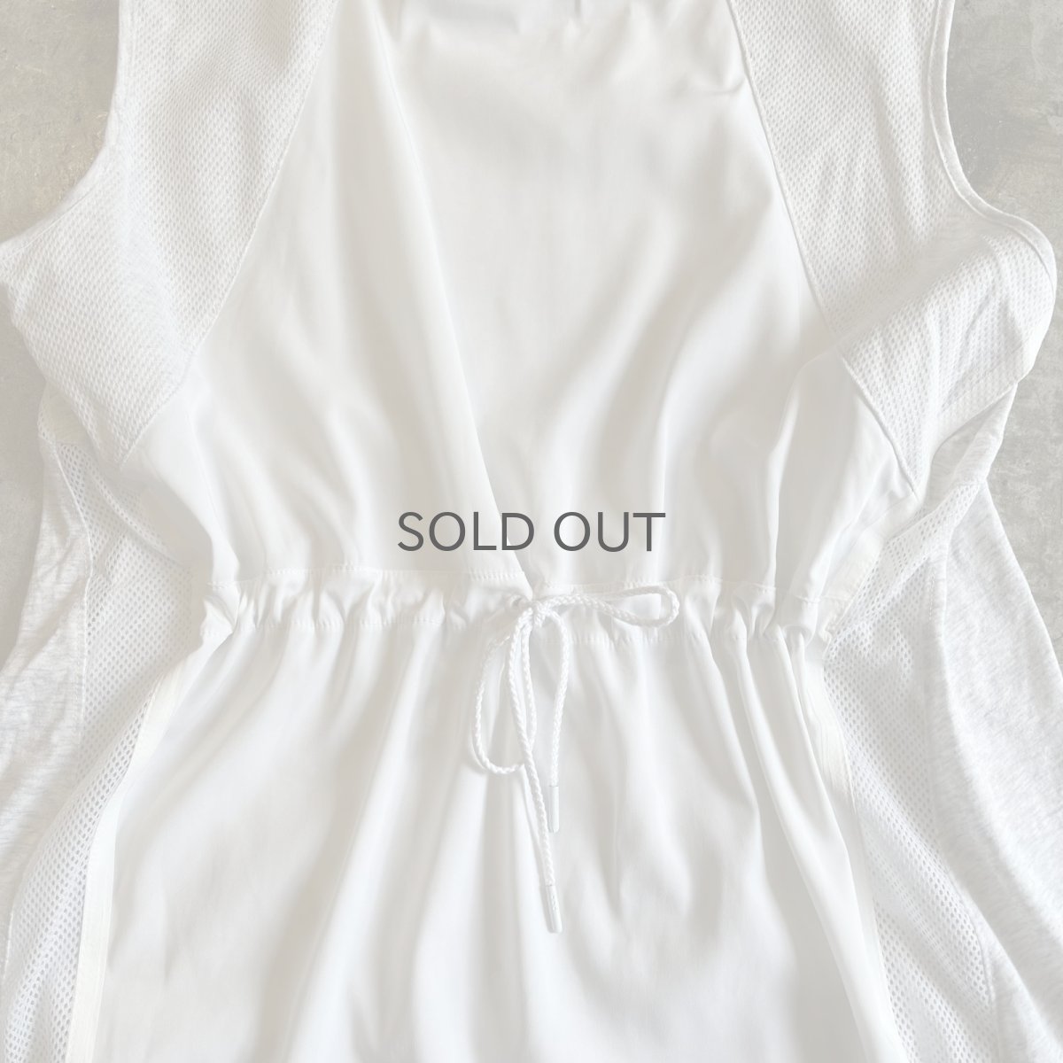 画像11: 【NIKE】SIDE MESH LINE FRONT GATHER DESIGN N/S TOPS / Ladies M(S) (11)