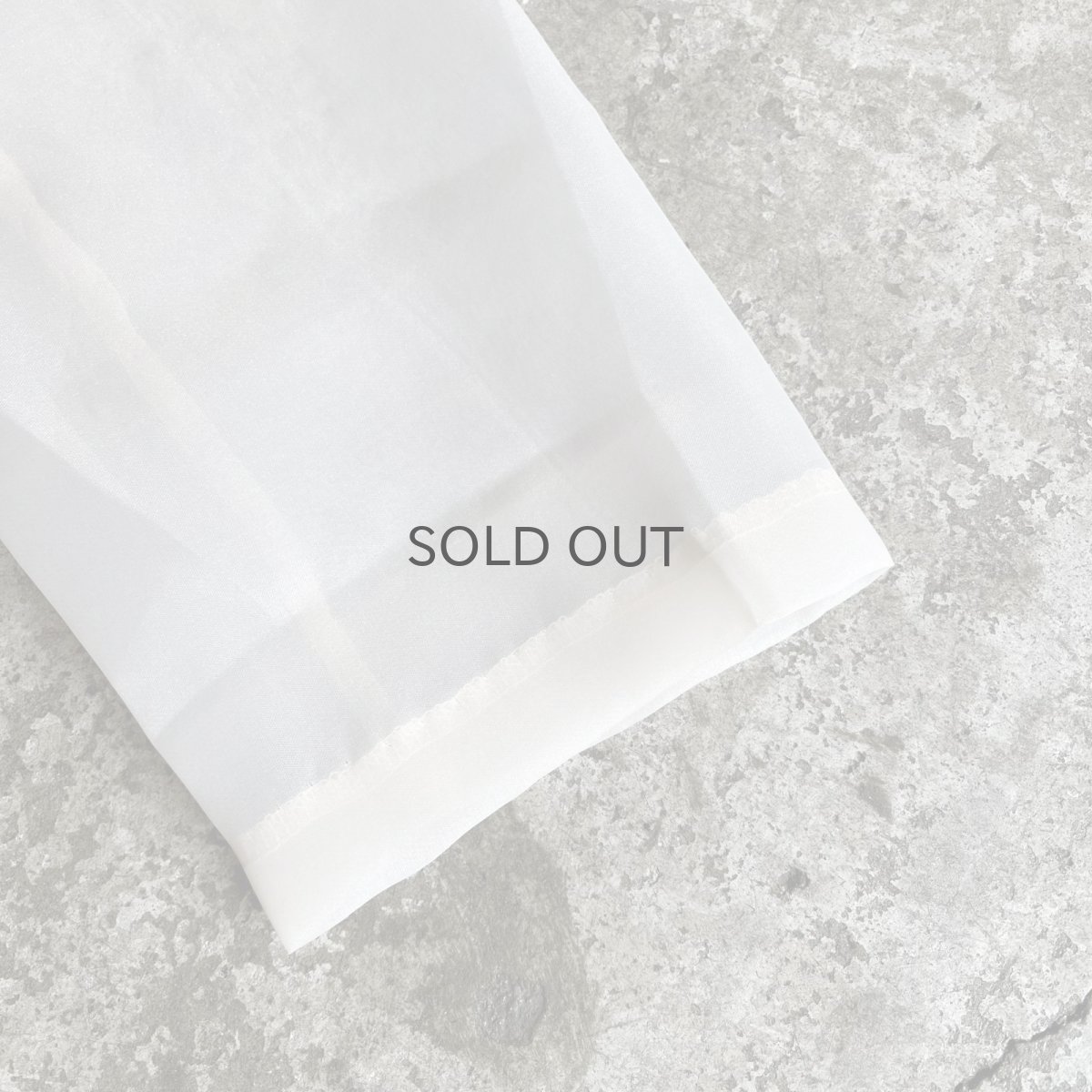 画像7: IVORY COLOR 1 BUTTON DESIGN SHEER TAILORED JACKET / Ladies M (7)