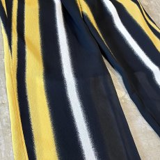画像5: MULTI STRIPE PATTERN WIDE SILHOUETTE PANTS / W31~ (5)