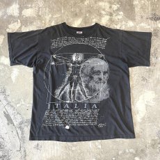 画像1: 90's~ "LEONARDO DA VINCI" ART PRINTED S/S TEE / Mens XL (1)