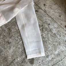 画像8: IVORY COLOR 1 BUTTON DESIGN SHEER TAILORED JACKET / Ladies M (8)