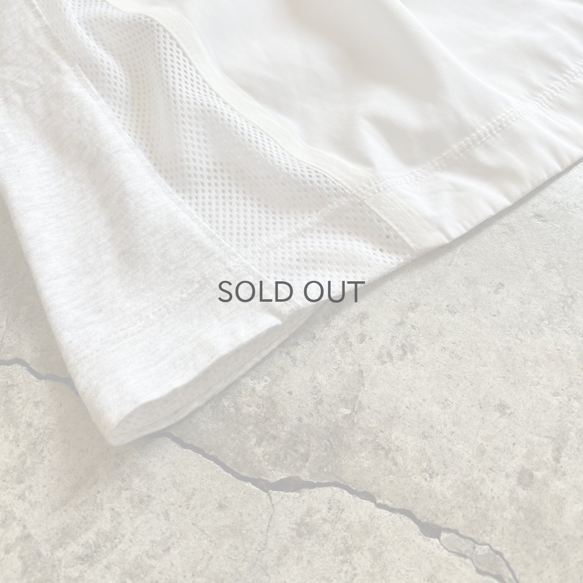 画像4: 【NIKE】SIDE MESH LINE FRONT GATHER DESIGN N/S TOPS / Ladies M(S) (4)